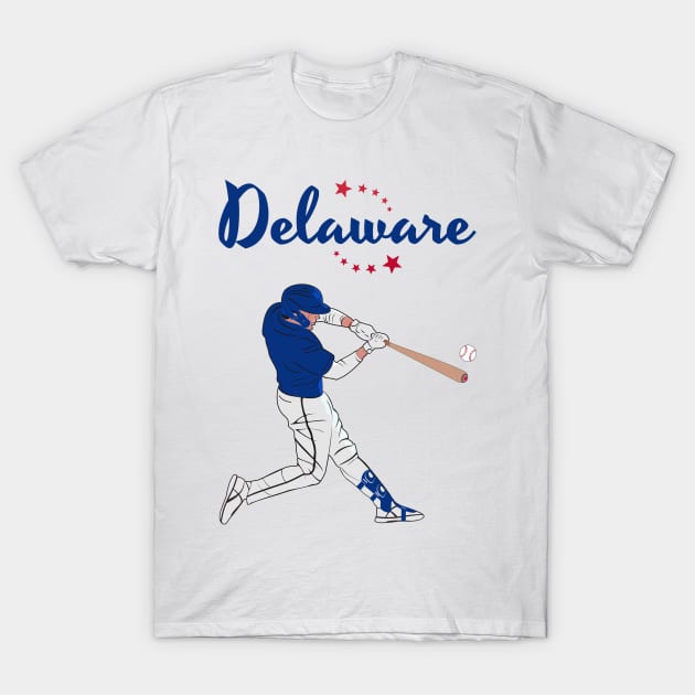 Delaware Baseball T-Shirt by VISUALUV